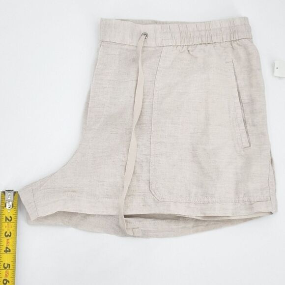 Gap Shorts Size XXL WomensFlax Beige Pull On Linen Utility High Waist Drawstring - Picture 6 of 7